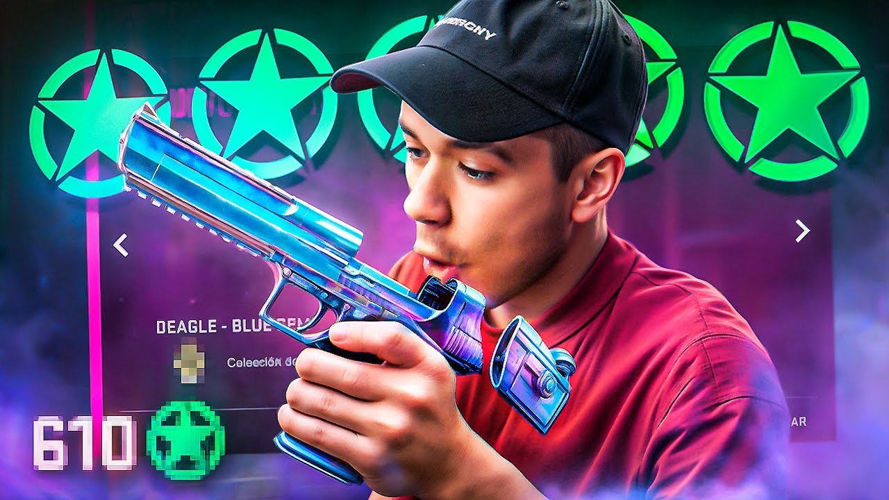 Gasté TODAS LAS ESTRELLAS QUE TENÍA para conseguir la DEAGLE BLUE GEM!!