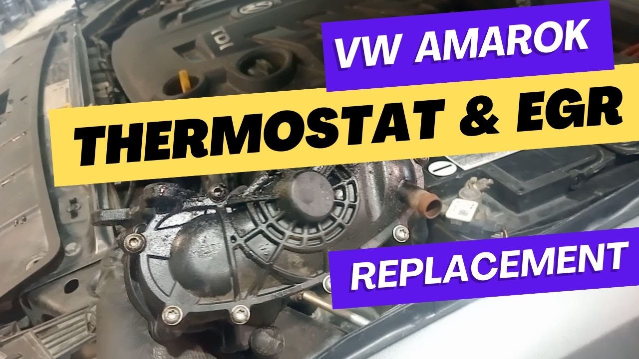 Замена термостата и охладителя EGR / клапана VW Amarok (V6 DIESEL)