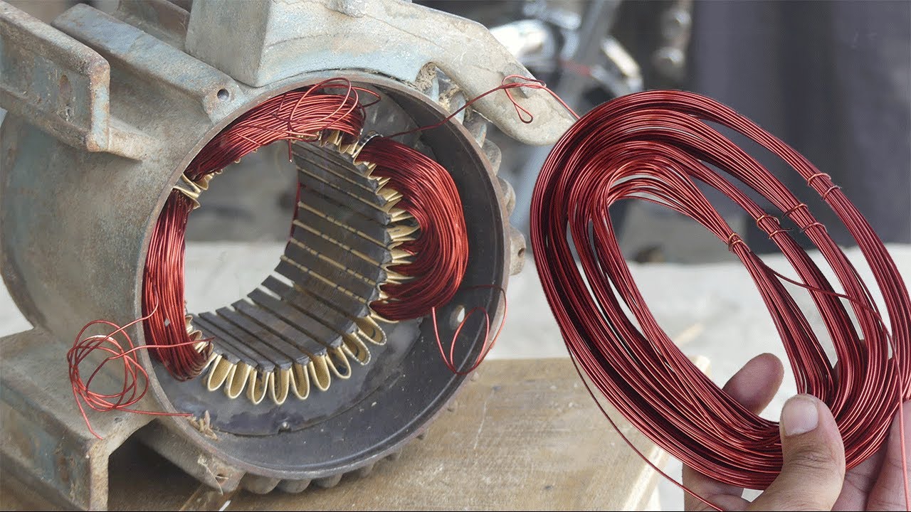 How to rewind the 2hp motor of grass cutter machine