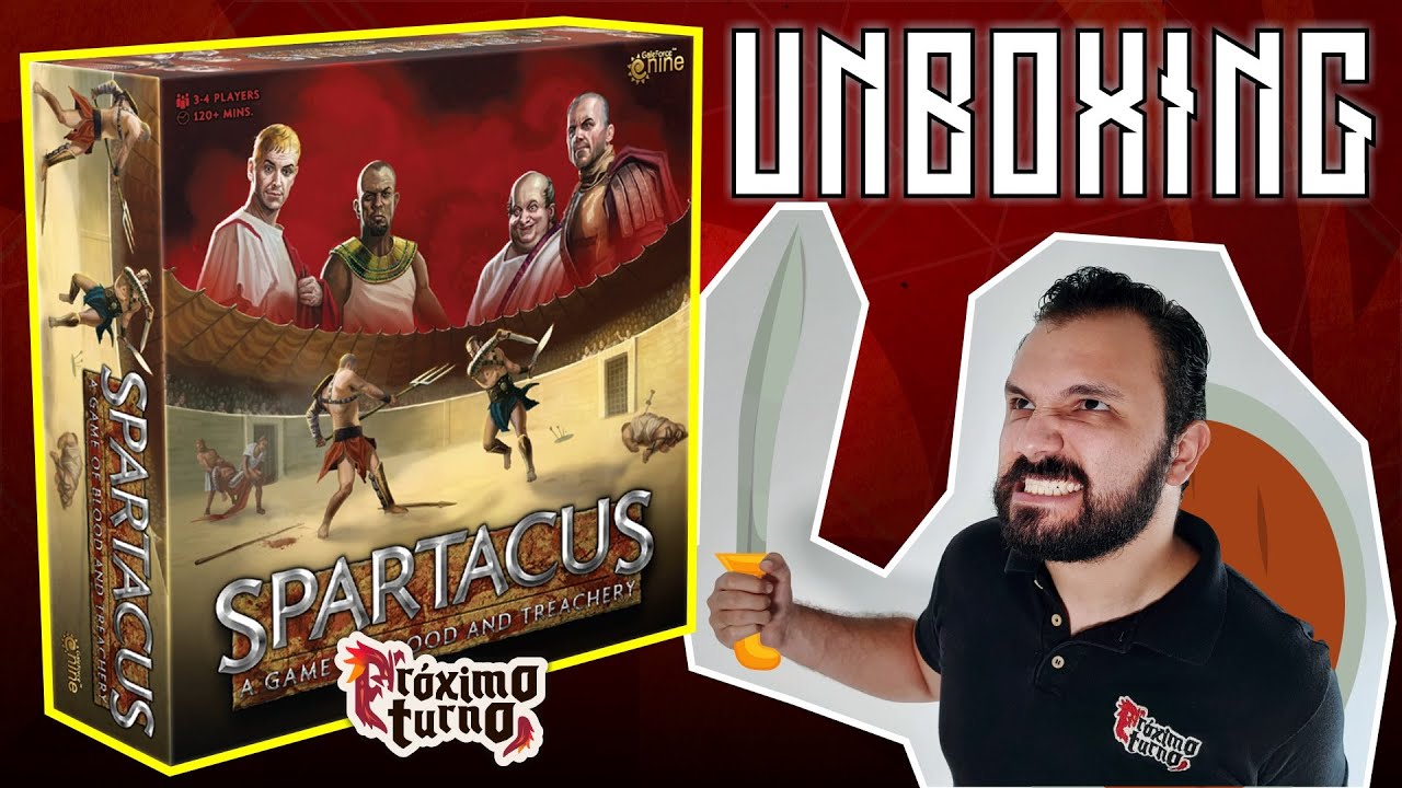 Cómo jugar SPARTACUS ⚔️ Un juego de SANGRE y TRAICIÓN | UNBOXING + Reseña  @GaleForceNine