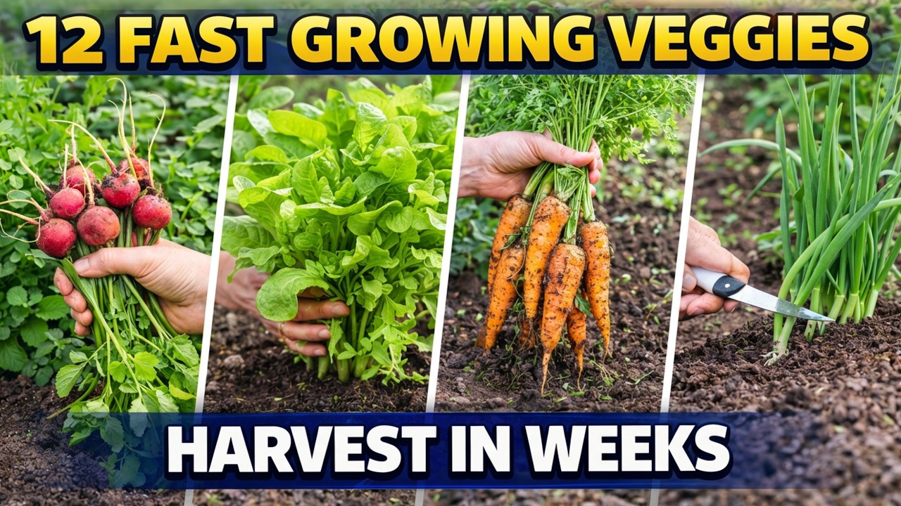 12 Vegetables You Can Harvest Just Weeks After Planting in March