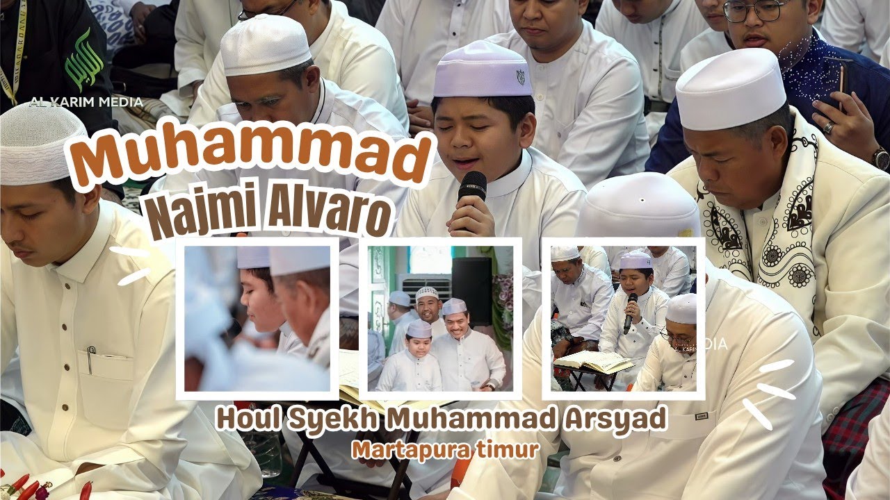 MUHAMMAD NAJMI ALVARO DI ACARA haul Maulana Syekh Muhammad Arsyad Al Banjari ke 219