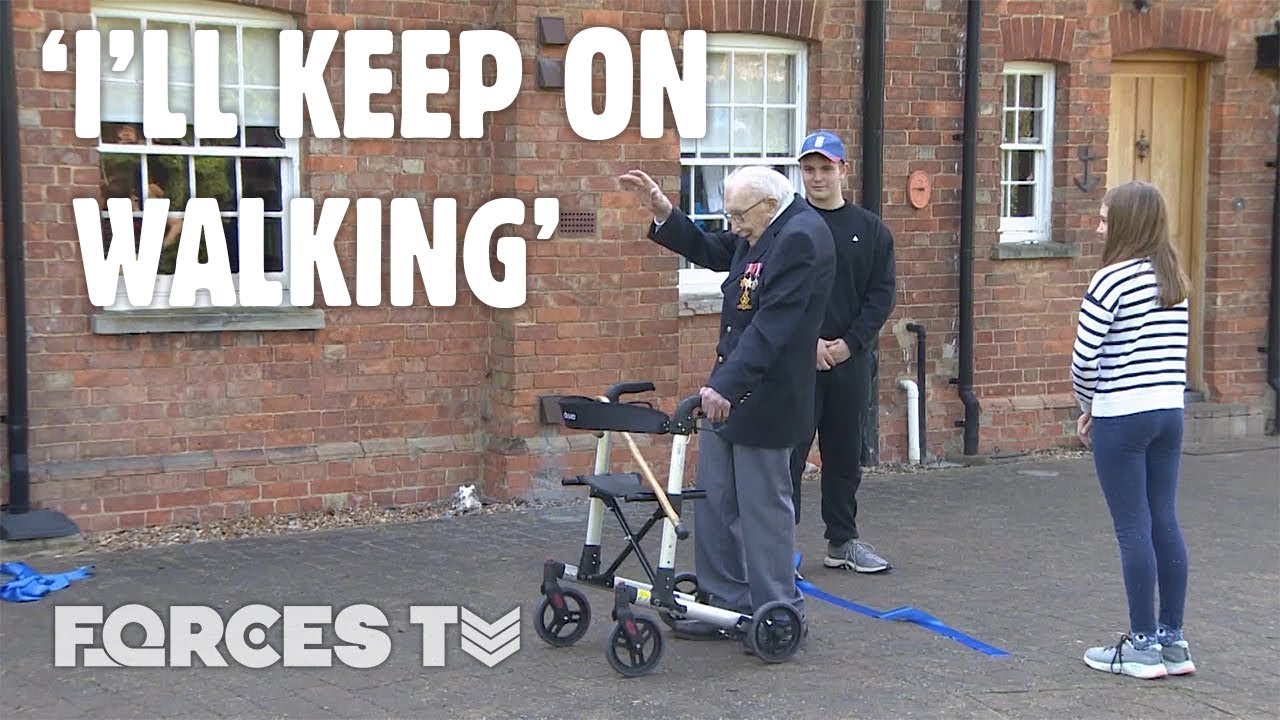 Tom Moore: Military Guard Of Honour As Army Veteran Completes 100-Lap Challenge | Forces TV