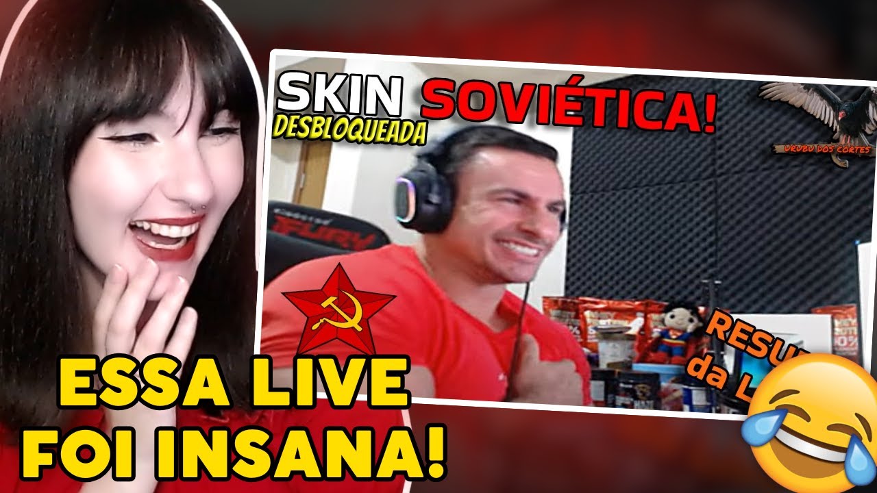 XANDÃO ESTOMPANDO com SKIN SOVIÉTICA + REACTS e DONATES do CHAT | Cátia reage