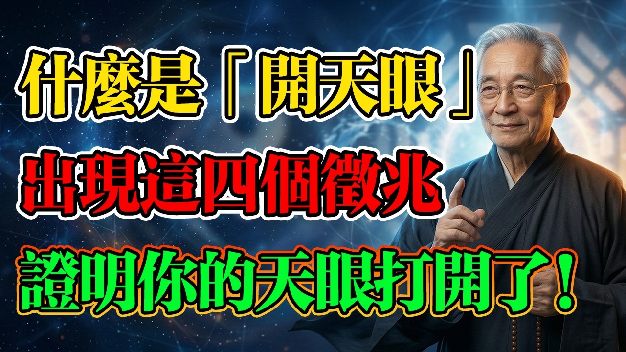 南懷瑾：「開天眼」後能預知未來？真相比你想的更加神奇！揭秘打開天眼後的四重境界！#南懷瑾 #佛學智慧 #開天眼 #明心見性 #易經命理 #神通真相 #修行法門 #人生困惑 #晚年福報