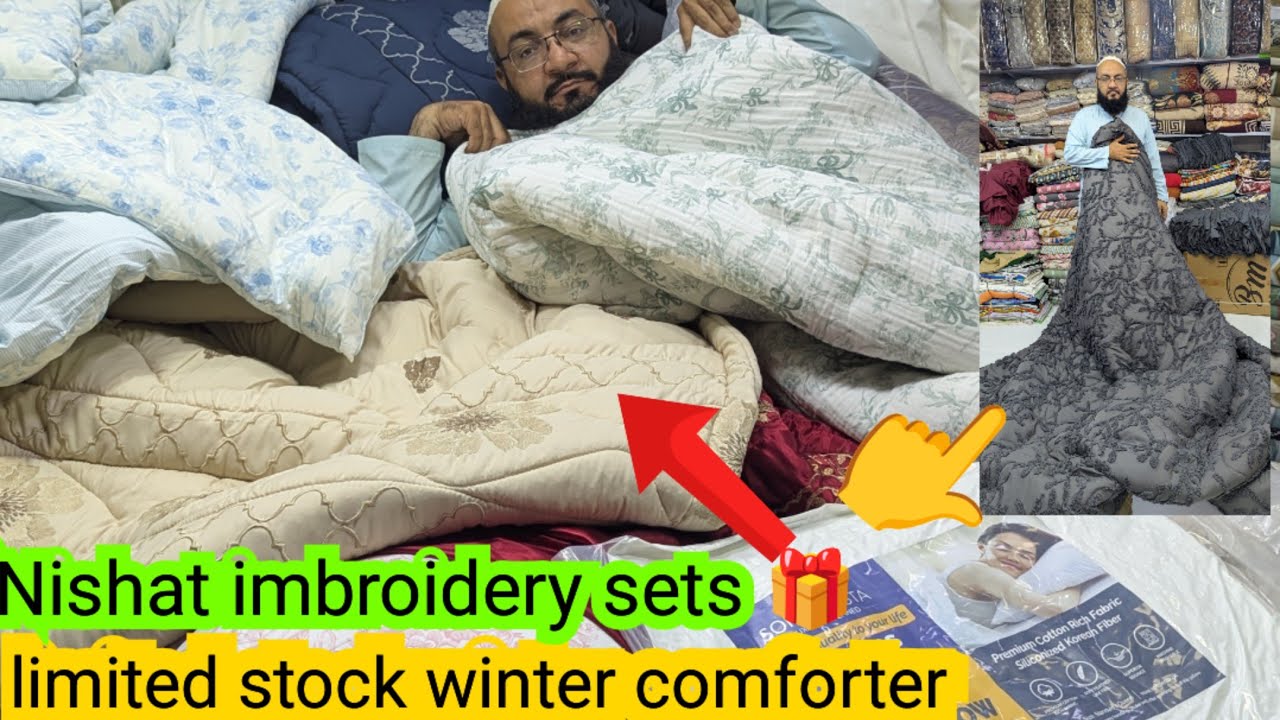 Export Left over winter comforter bulk contity/bridal package/4 PC comforter set #onlinestore #viral