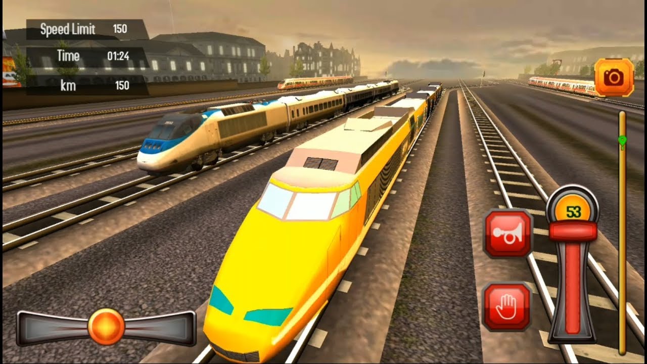 Euro Train Driving Games  - Multiplayer online - Android IOS Gameplay [HD]