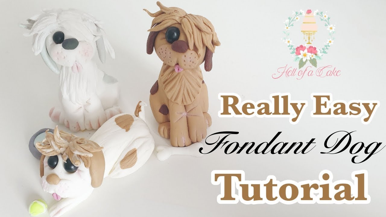 HOW TO MAKE A  FONDANT DOG