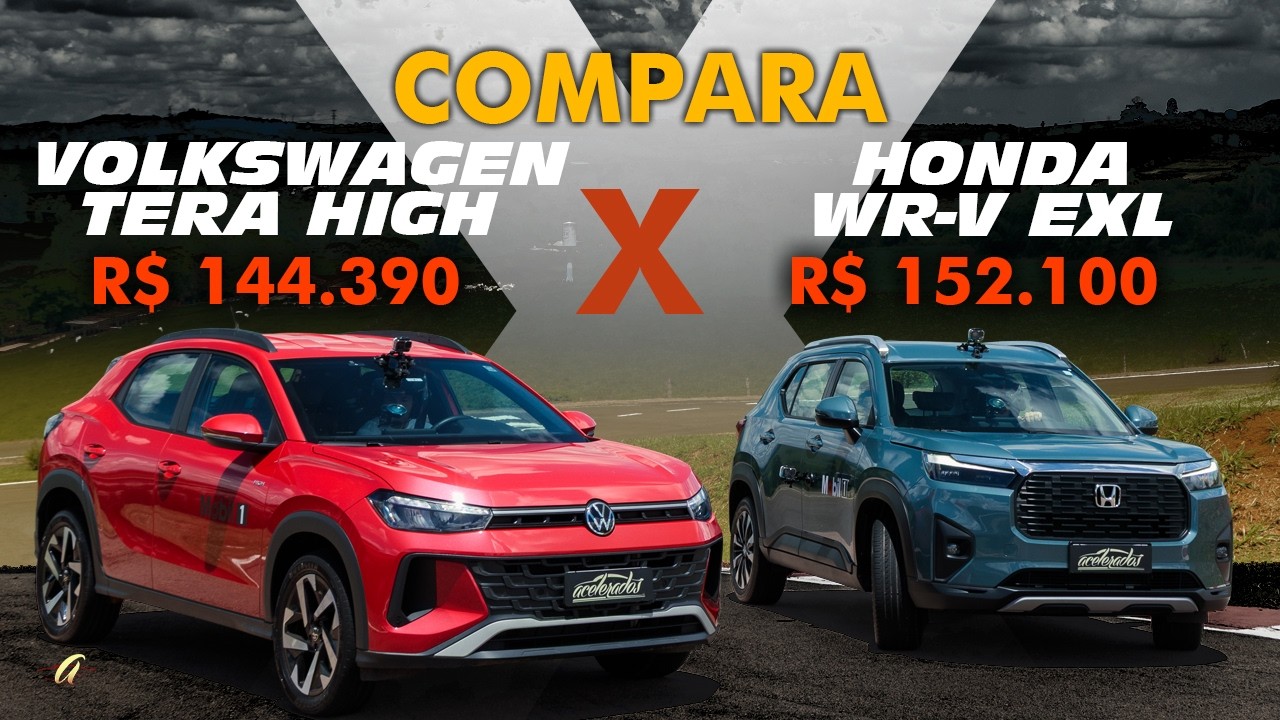 COMPARATIVO: VOLKSWAGEN TERA X HONDA WR-V! Qual SUV compacto de R$ 150 mil &eacute; melhor?
