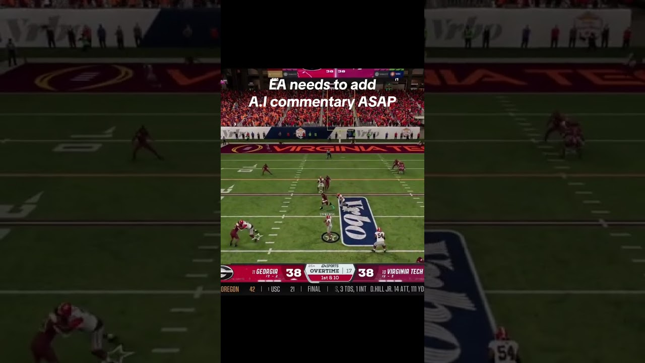 A.I Commentary for all sports games would be an absolute game changer! #college #football #cfb #fypシ