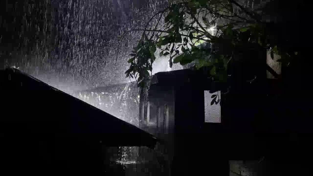 Peaceful Night Rain on Tin Roof for Deep Sleep