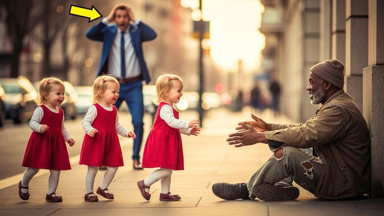 The Billionaire's Triplets Were Blind … Until The old Beggar Changed Everything …