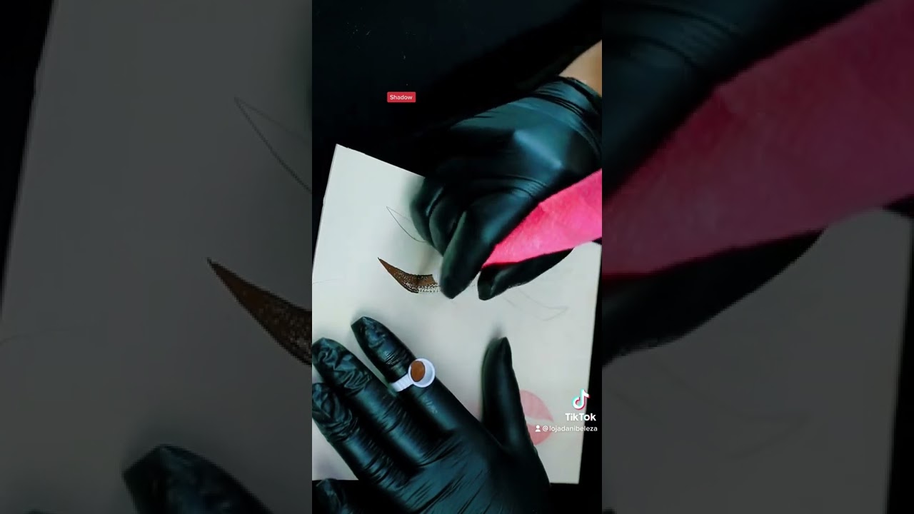 Sobrancelhas shadow dermógrafo agulha 3 pontas