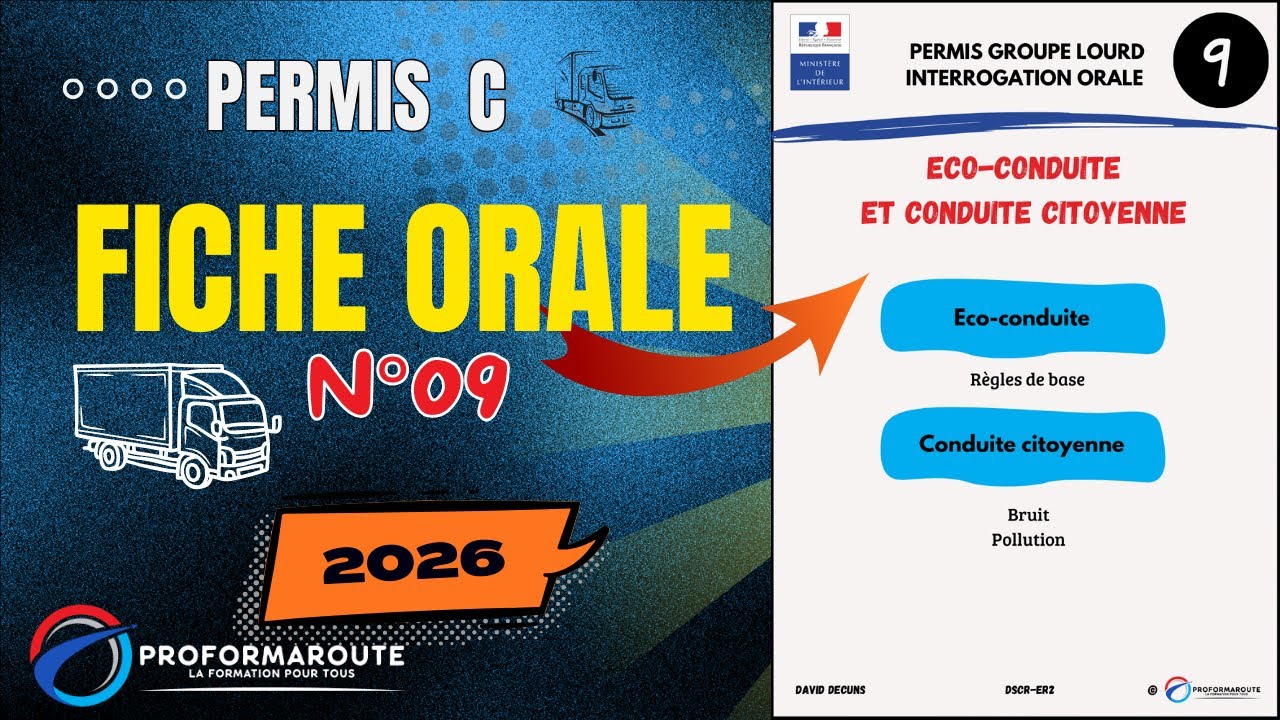 Fiche orale n°9 - Eco-conduite et conduite citoyenne - Permis C