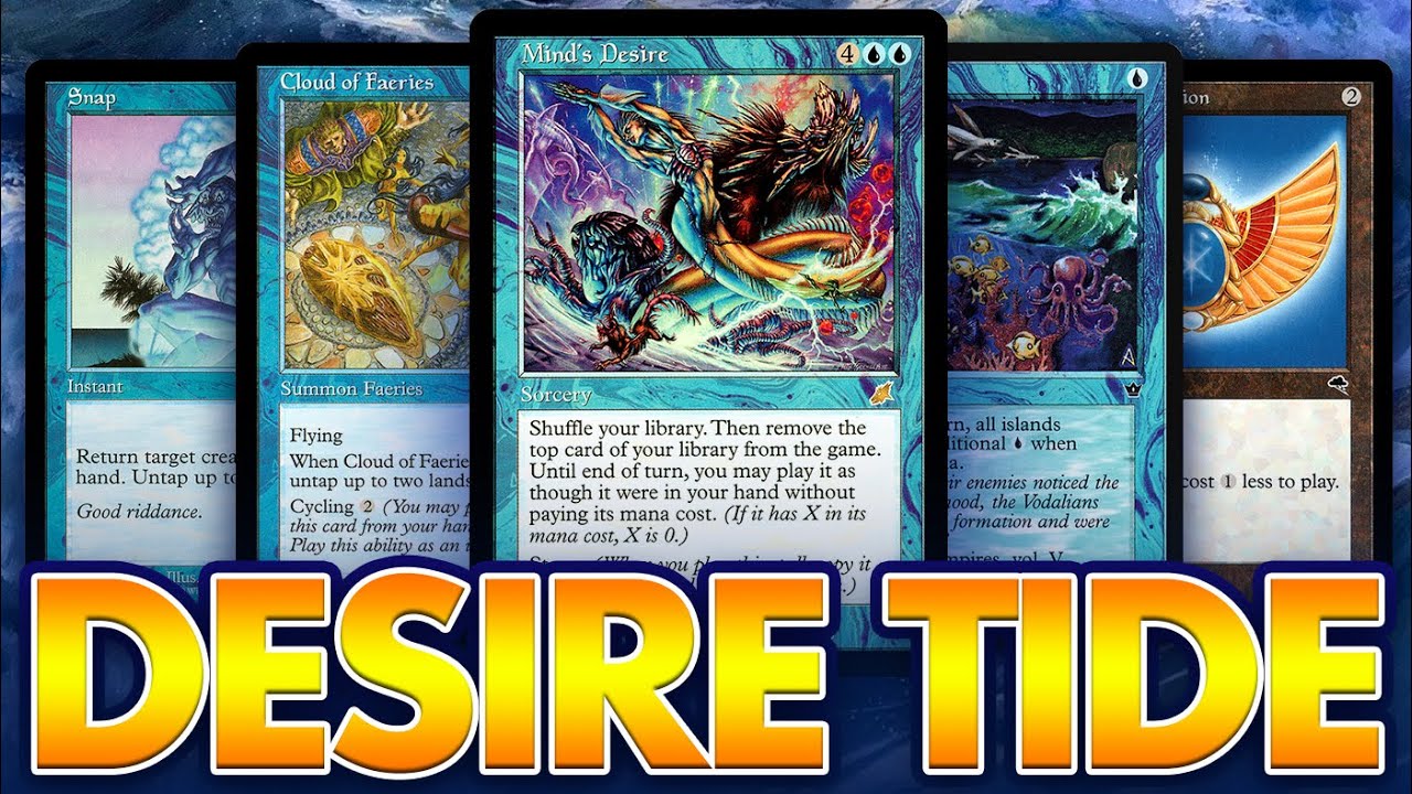 The BEST High Tide Mind's Desire deck! Cloud of Faeries + Snap + Sapphire Medallion | Legacy Storm