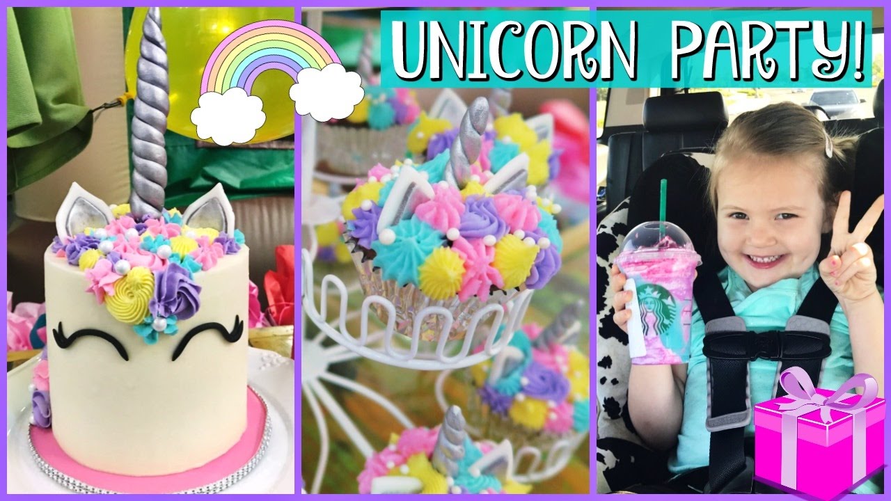 GRETCHEN'S UNICORN BIRTHDAY PARTY & PRESENT OPENING!