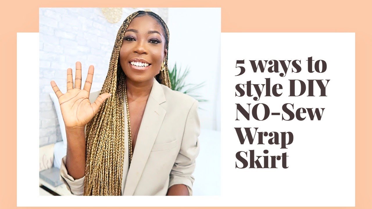 5 WAYS TO STYLE DIY NO SEW WRAP SKIRT