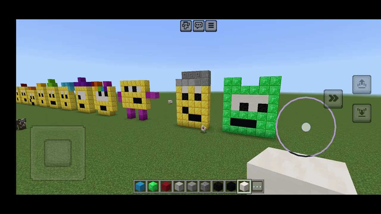 Construyendo Los Craftsman 4 Numberblocks @owietv Del 33 Al 46 #numberblocks #minecraft