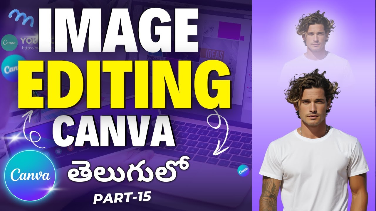How to Create Gradient Image Background in Canva Telugu | Canva Tutorials in Telugu 2025