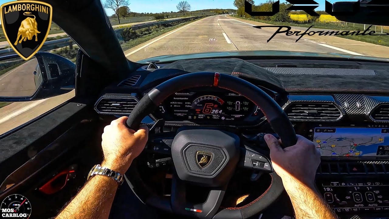 Lamborghini Urus Performante на автобане!