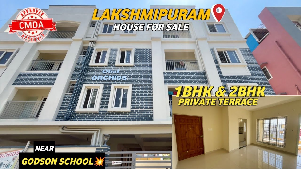 😍2BHK & 1BHK with 196sqft Private Terrace😱Flats for sale in Kolathur Lakshmipuram🏡Ready to Occupy💥