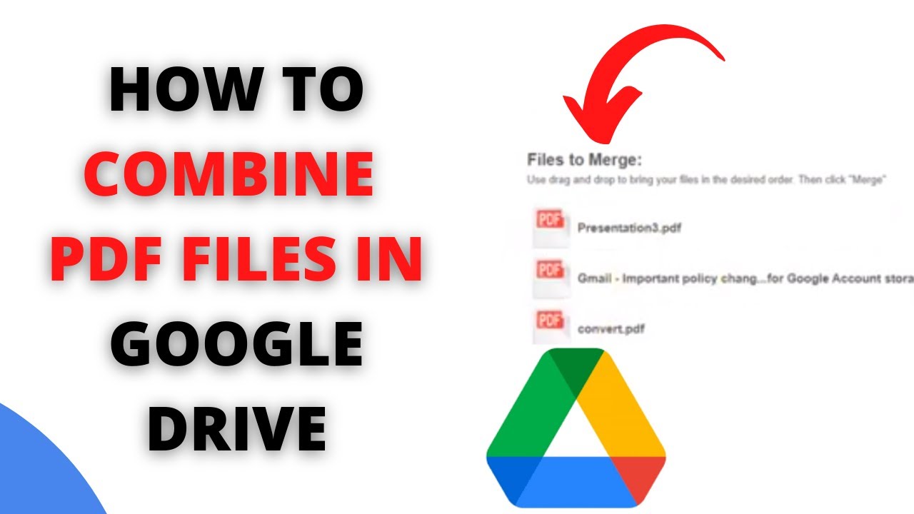 How to Combine PDF Files in Google Drive | Combine Multiple PDFs in Google Drive