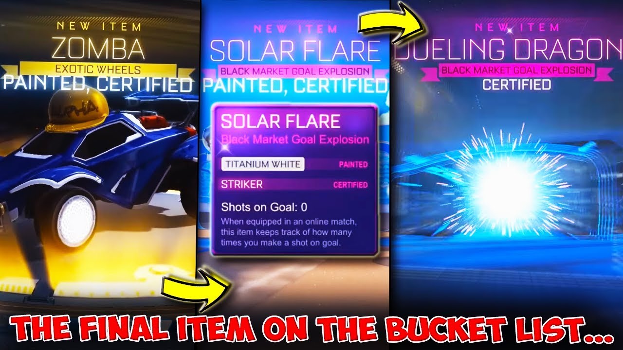 The FINAL Item we need to COMPLETE the Rocket League Crate Bucket List! [Crate Opening]