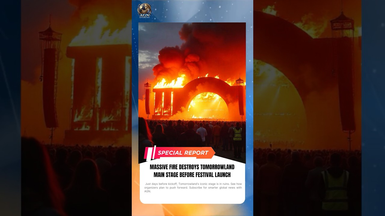 Massive Fire Destroys Tomorrowland Festival Launch. 