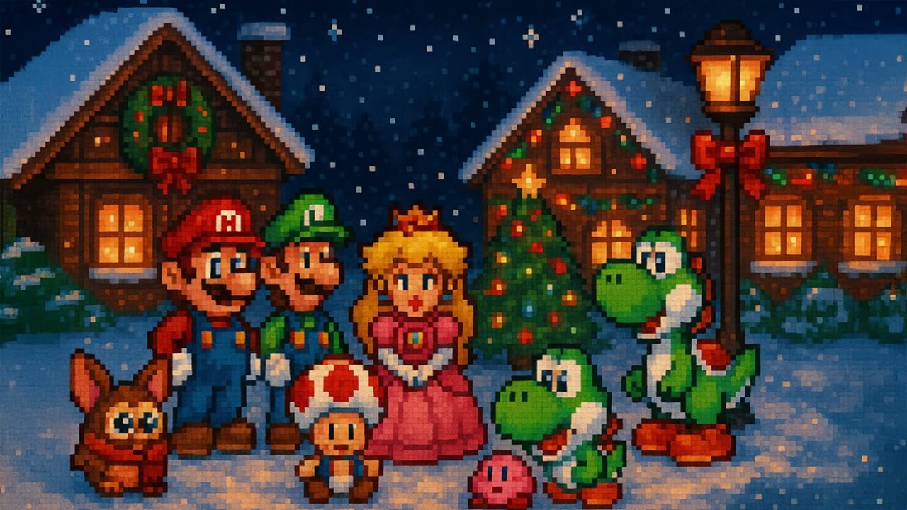 Magical Retro Christmas 🎄 Cozy SNES-Style Game Music | Winter Nostalgia Mix