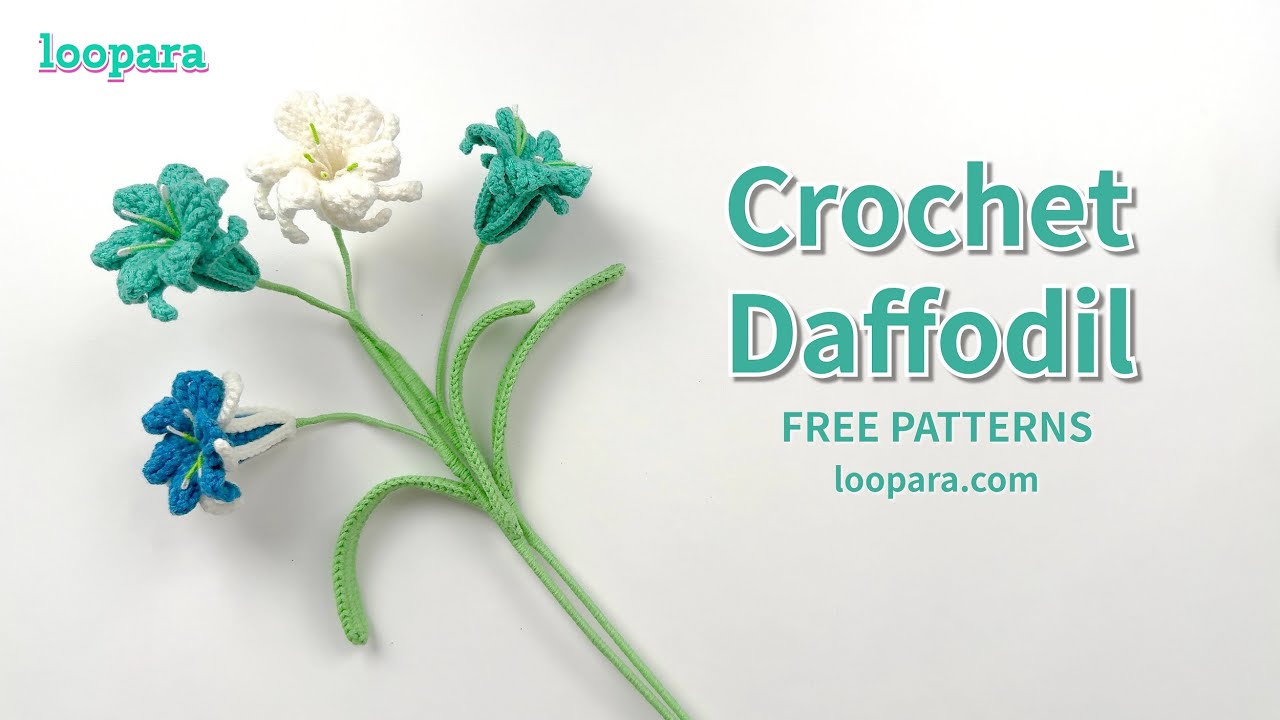 How to Crochet Daffodil Flower (Style II) - Free Pattern
