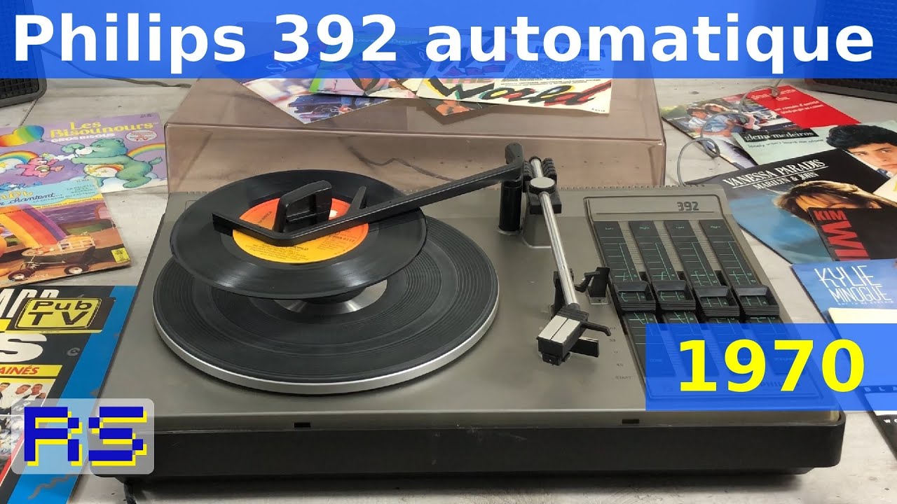 Le tourne-disque de mon enfance : Un Philips 392 automatique de 1970