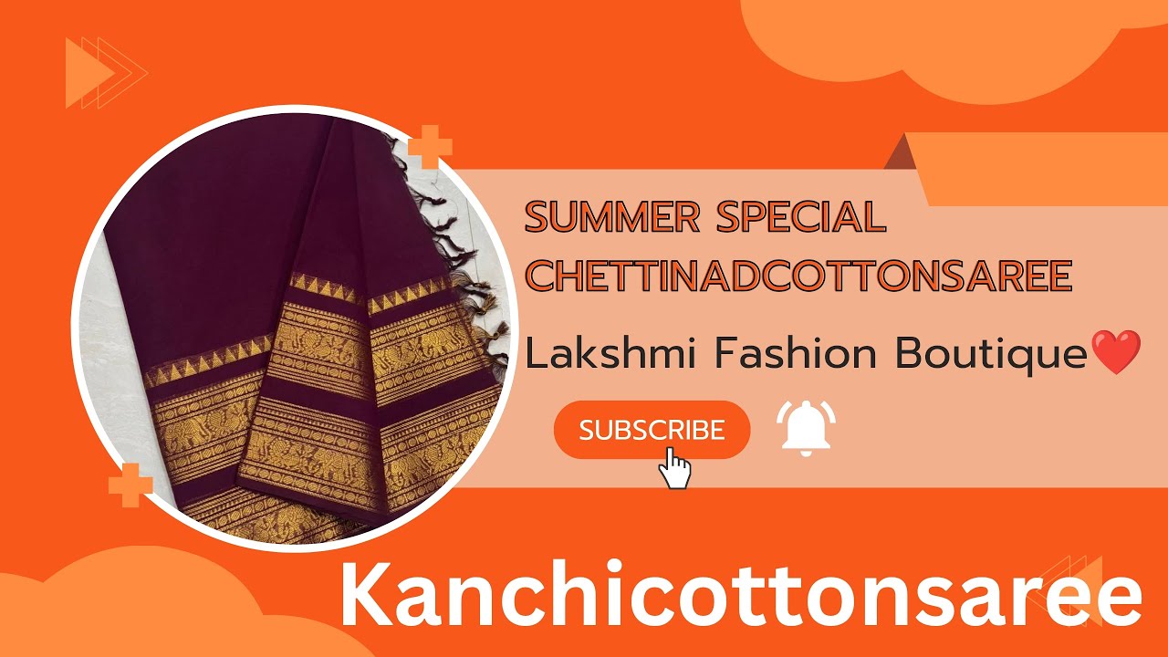 KanchiCottonSaree Chettinadcottonsaree Maduraicotton Karaikudicotton summer special cotton 1149/-FS