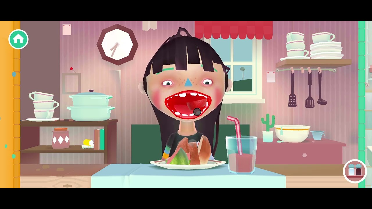 Making delicious food for the toca kitchen girl! 