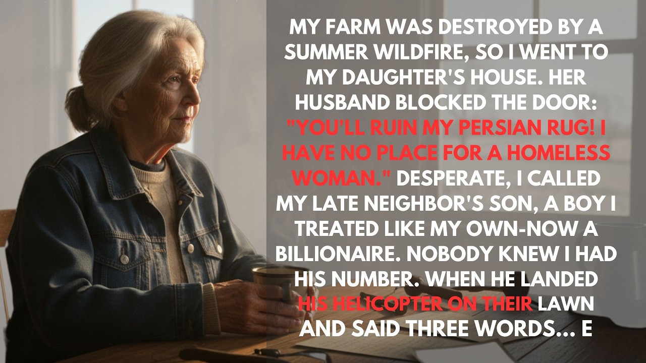 My farm burned down. My family called me homeless. So I called the billionaire I used to babysit.