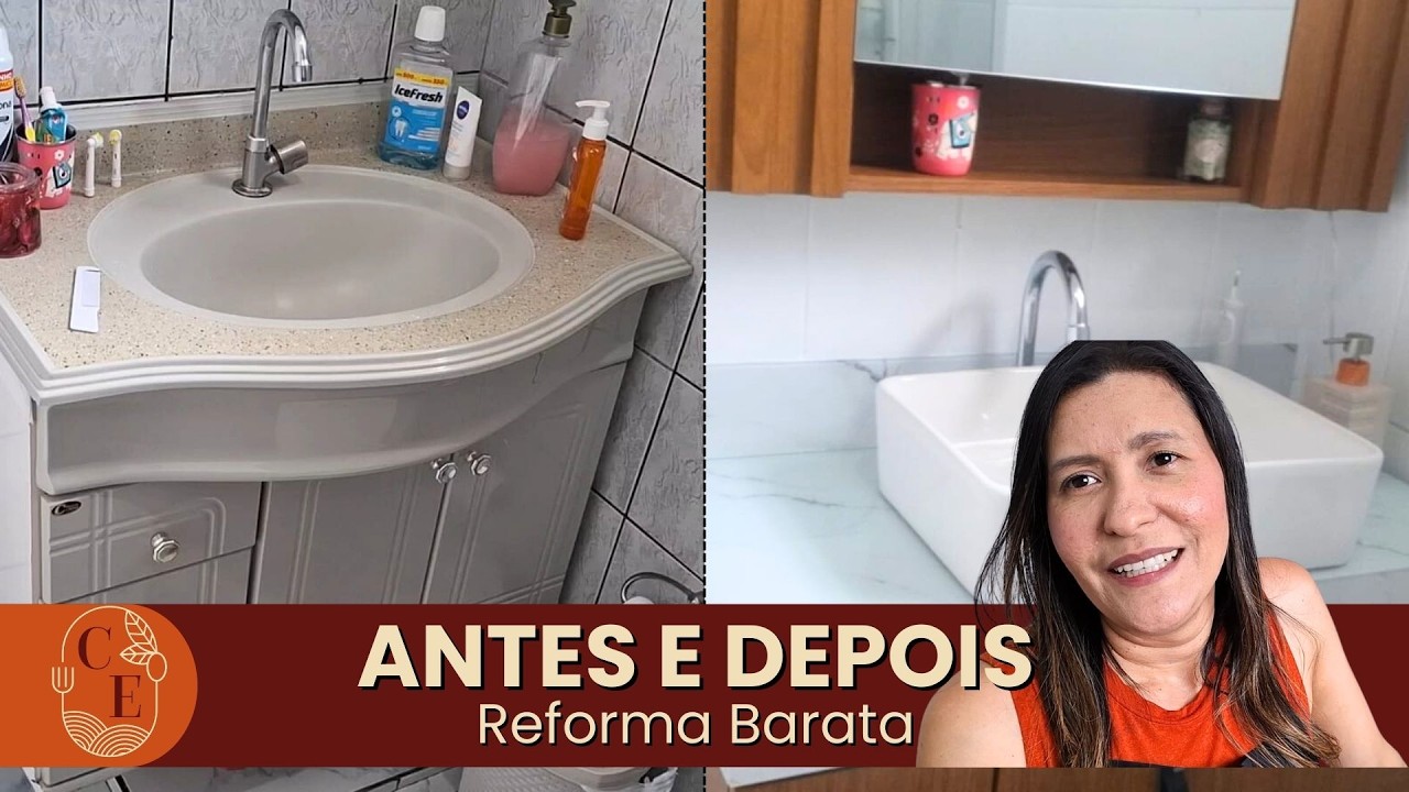 Transformamos Nosso Banheiro Gastando Pouco + Ansiedade em um Dia de Gravação
