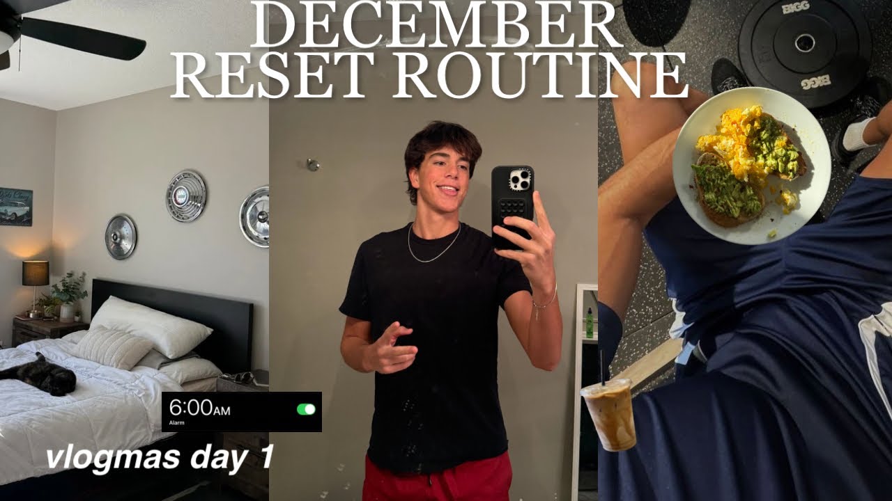 DECEMBER RESET VLOG: Deep Cleaning, Goal Setting, 5am Lock-In, Vlogmas Day 1