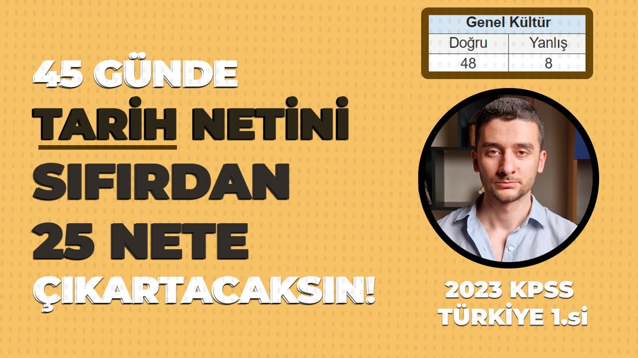 Tarih Nasıl Çalıştım? (2023 KPSS Türkiye 1.si Anlatıyor!) #kpss2024 #yks #lgs