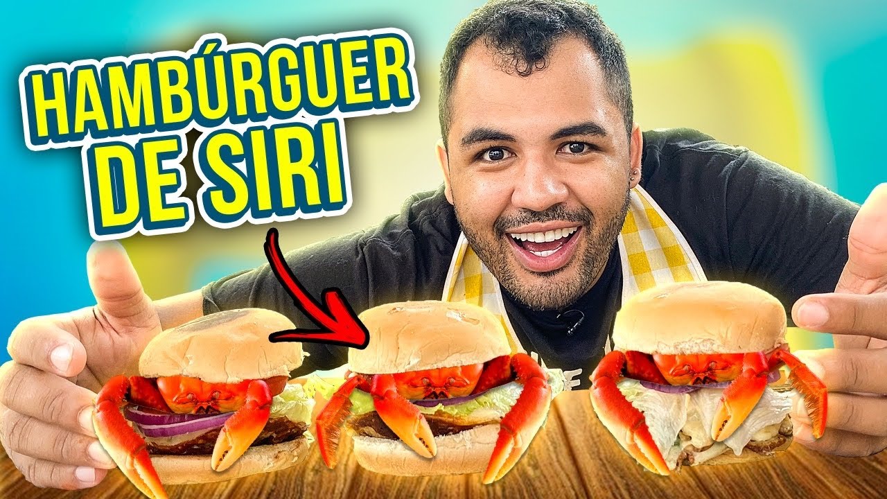 COMO FAZER O HAMBÚRGUER DE SIRI DO DESENHO ANIMADO