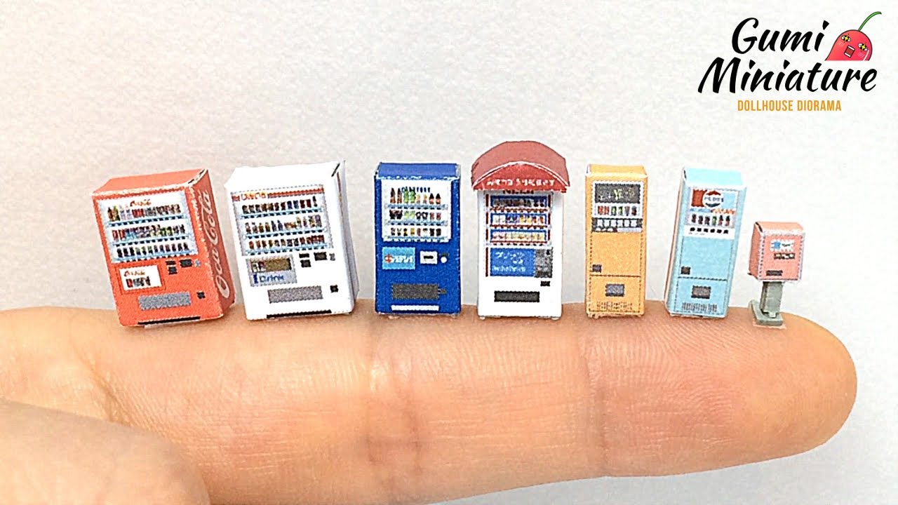 Paper Craft Sankei 1/150 Diorama Option Kit Vending Machine A