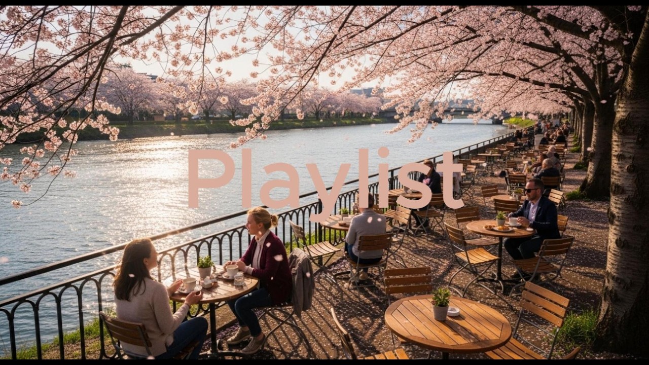 A cherryblossom spring liverside café playlist.