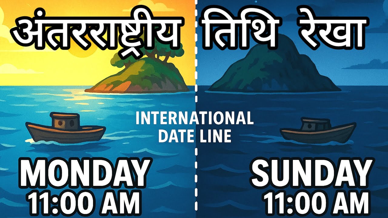 अंतरराष्ट्रीय तिथि रेखा | International date Line | World geography
