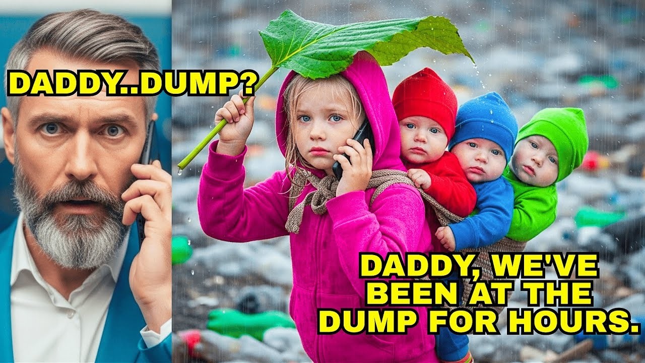 “Daddy, we’re at the dump,” says a little girl in an emergency call —not knowing a CEO would