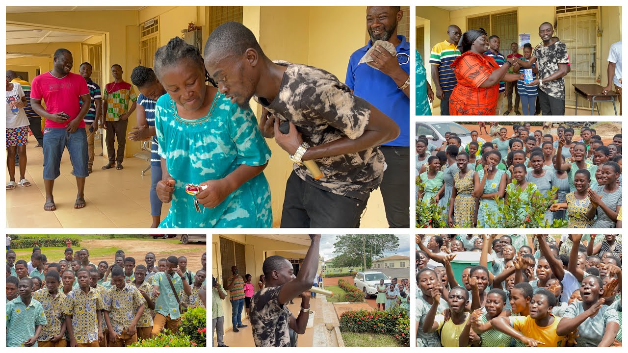 Kwadwo Nkansah Lilwin Surprise Appearance at Effiduase Snr High School got the students Crying