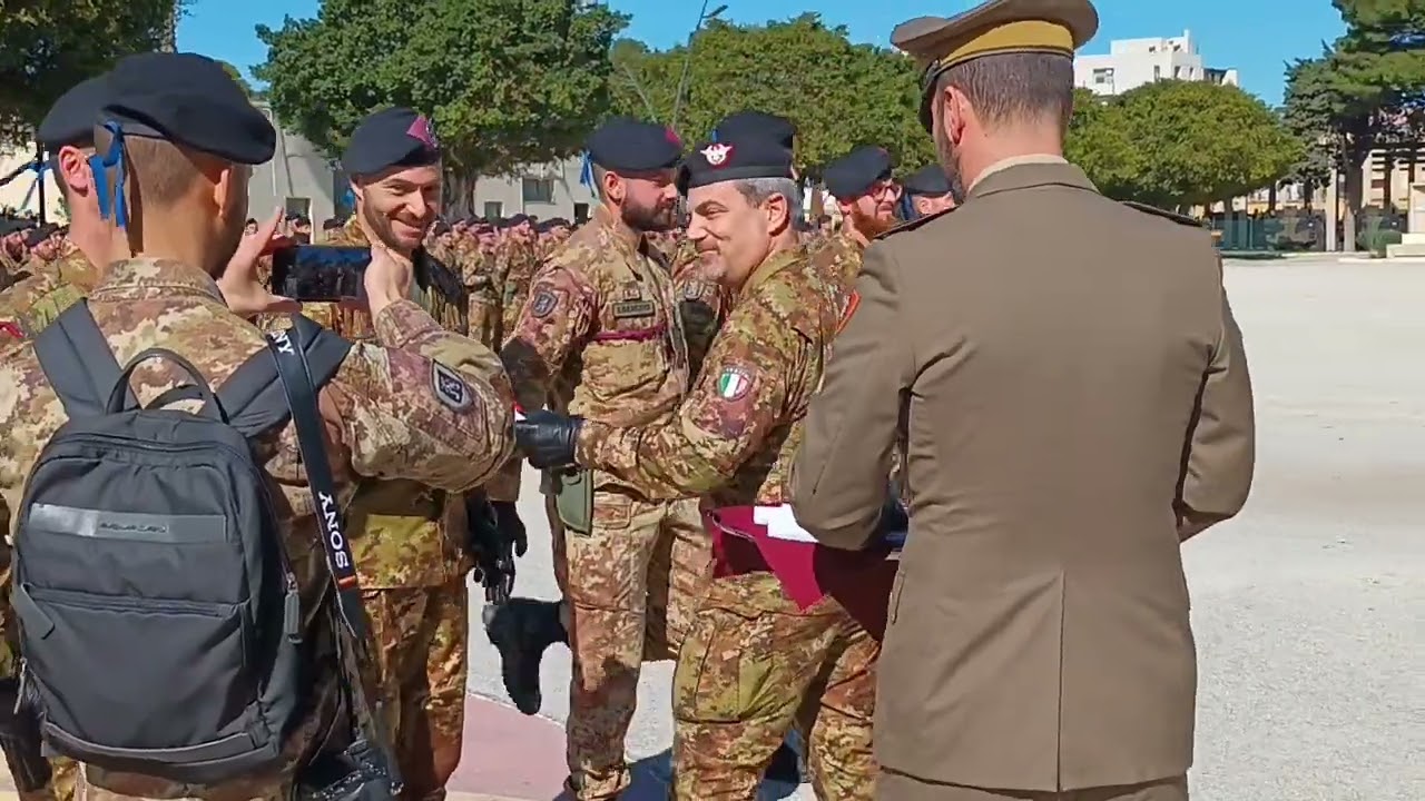 Consegna benemerenze - 6° Reggimento Bersaglieri Trapani