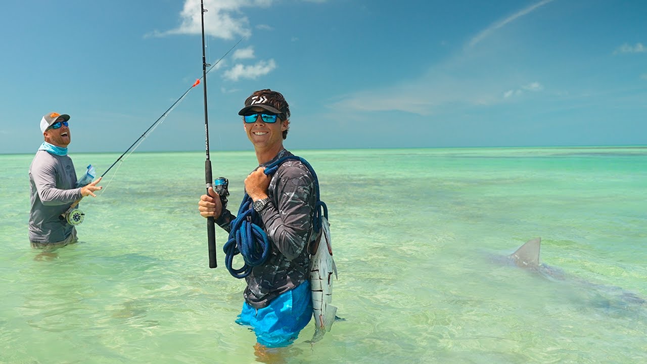 Wading the Flats for Sharks! (Dangerous)