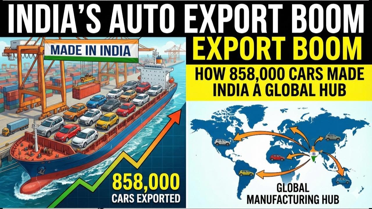 India&rsquo;s Auto Export Boom: How 858,000 Cars Made India a Global Manufacturing Hub