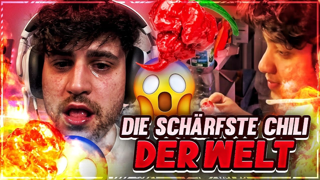 ICH ESSE DIE SCHÄRFSTE CHILI DER WELT! (mit Kotzi)🥵🌶 LEIDEN mit Eldos & Musti👀 + HERO GEZOGEN😱