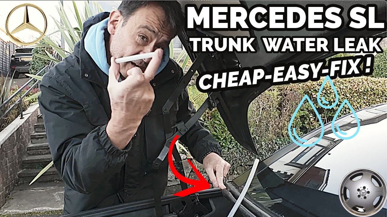 Mercedes SL — протечка в багажнике. Простое и недорогое решение! Сделайте это сейчас, до наступле...