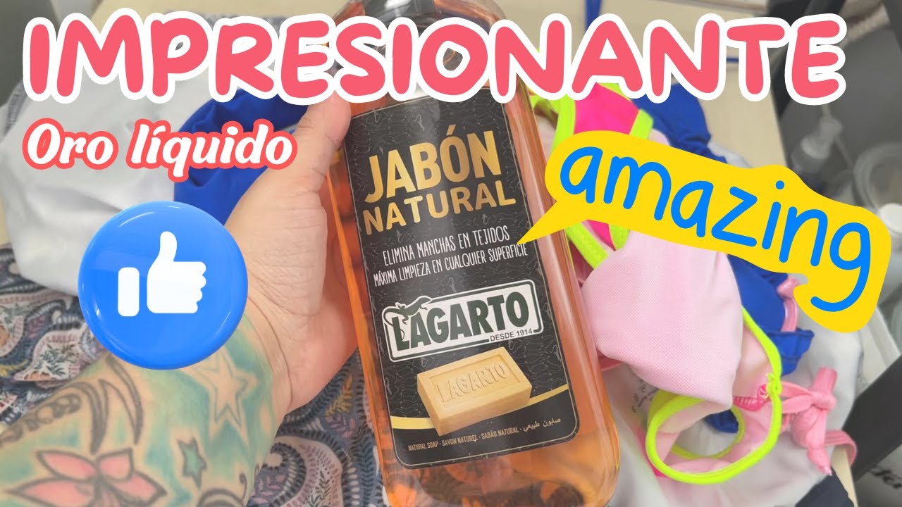 ✅ORO LIQUIDO!! Lavando Ropa Delicada Con JABON LAGARTO NATURAL | IMPRESIONANTE😍😍😍