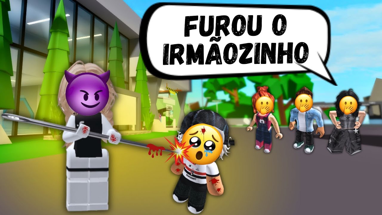 A menina que espetava o irmão mais novo com agulha e se deu mal !! - HISTÓRIA DE ROBLOX